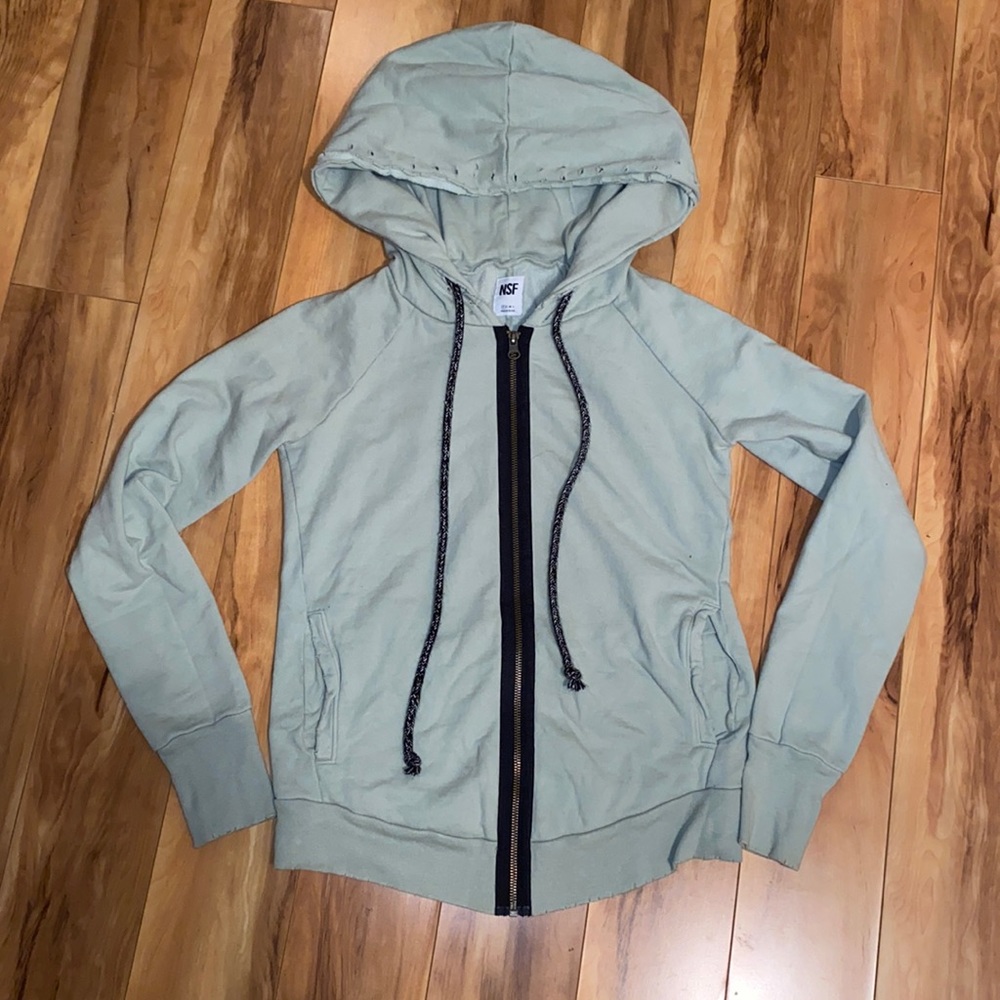 NSF zip hoodie.